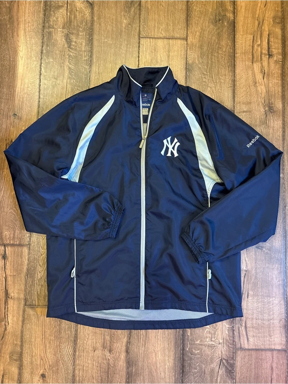 Yankees Reebok full zip windbreaker men’s jacket
